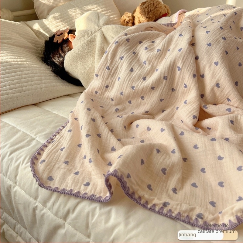 Cuvertură pentru bebeluși din bumbac - țesătură 100% bumbac, umplutură din bumbac, pentru nou-născuți