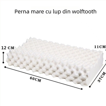 Perna din latex, formă în val, latex natural, conținut de latex 80–90%, fără personalizare