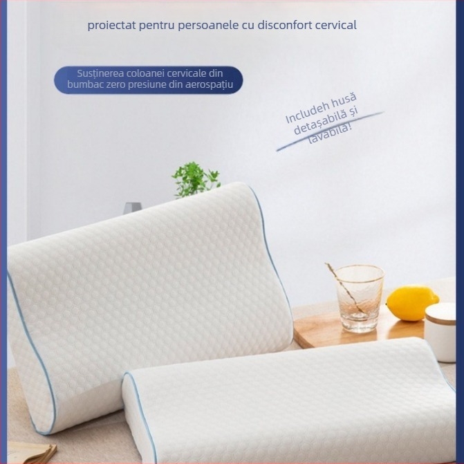 Pillow Island pernă cervicală în formă de fluture, spumă cu memorie, înălțime 5–10 cm, greutate 1 kg, respirabilă