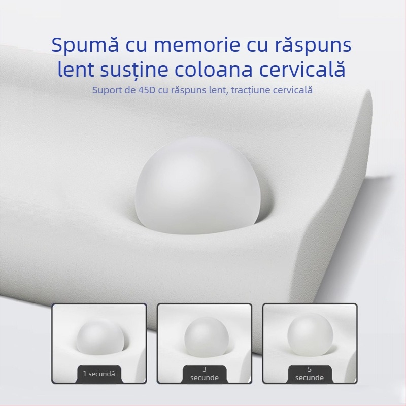 Pillow Island pernă cervicală în formă de fluture, spumă cu memorie, înălțime 5–10 cm, greutate 1 kg, respirabilă