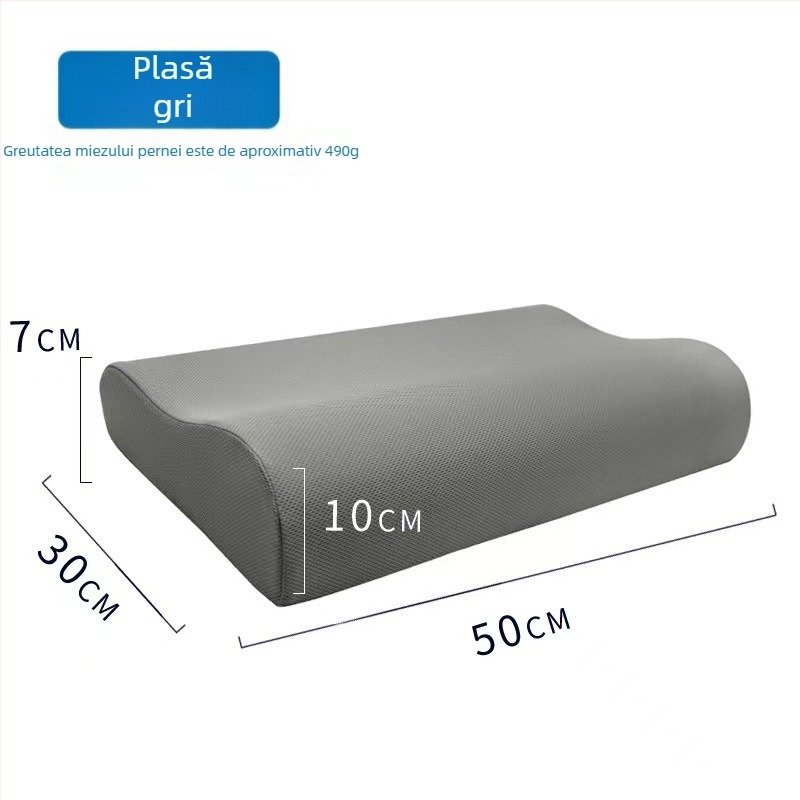Pillow Island pernă cervicală în formă de fluture, spumă cu memorie, înălțime 5–10 cm, greutate 1 kg, respirabilă