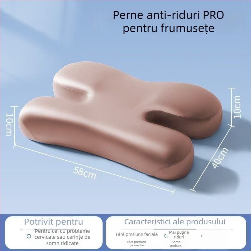 Pernă din spumă cu memorie, dreptunghiulară, greutate 0,5–1,0 kg, husă poliester semi-lucioasă, universal pentru adulți