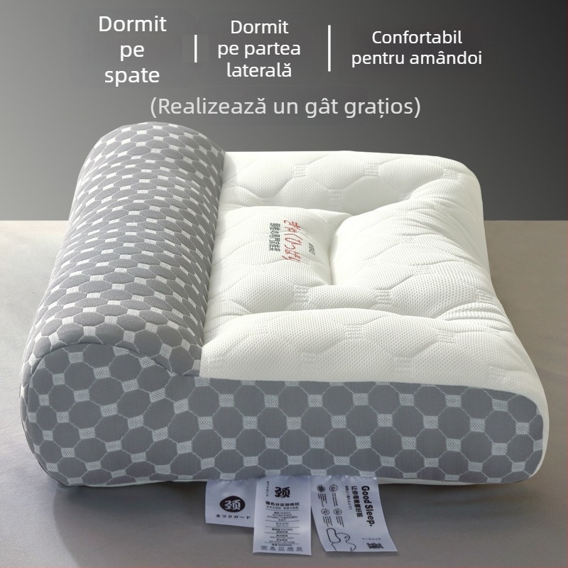 Perne ortopedice din latex pentru tracțiune cervicală, dreptunghiulară, greutate 0,5–1,0 kg, conținut latex ≤70%, husă din fibre sintetice