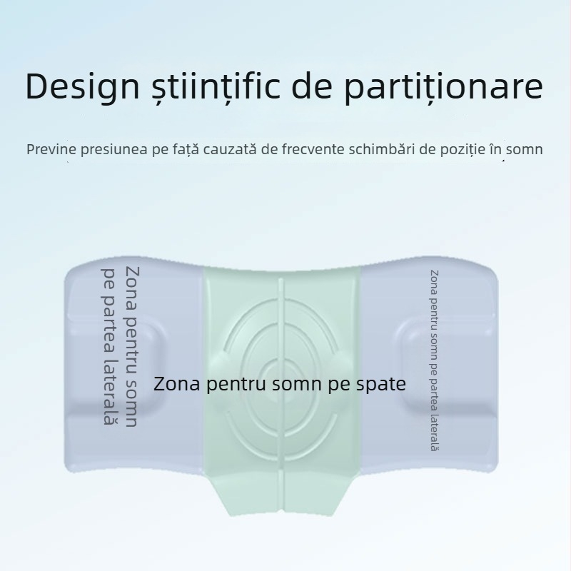 Pernă de frumusețe din spumă cu memorie, dreptunghiulară, husă poliester-bumbac, înălțimea nucleului 5-10 cm, greutate 0.5-1 kg, procesare personalizabilă