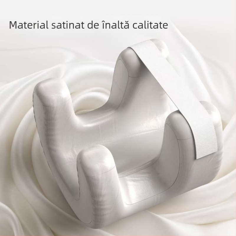 Myhome Pernă din spumă cu memorie, husă din catifea cu pene, pernă în formă de extraterestru pentru somn pe o parte, personalizabilă pentru adulți