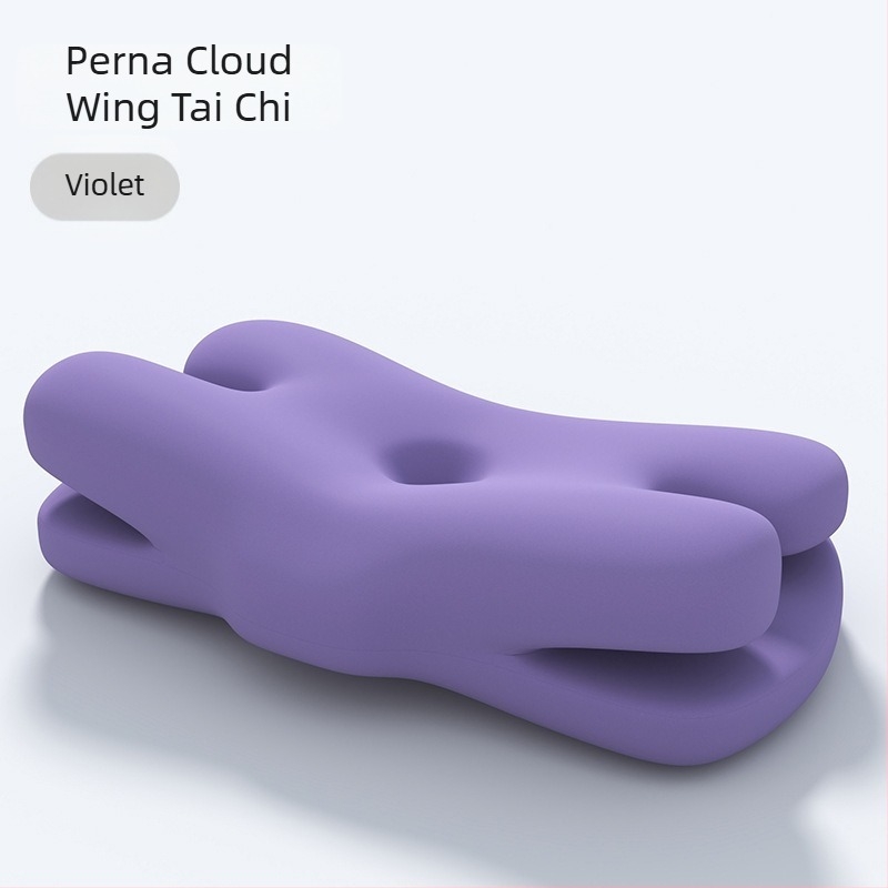 Perna dublă pentru somn cu memory foam, fără presiune, anti-rid, senzație duală, protecție pentru gât pentru somnul pe o parte, formă dreptunghiulară