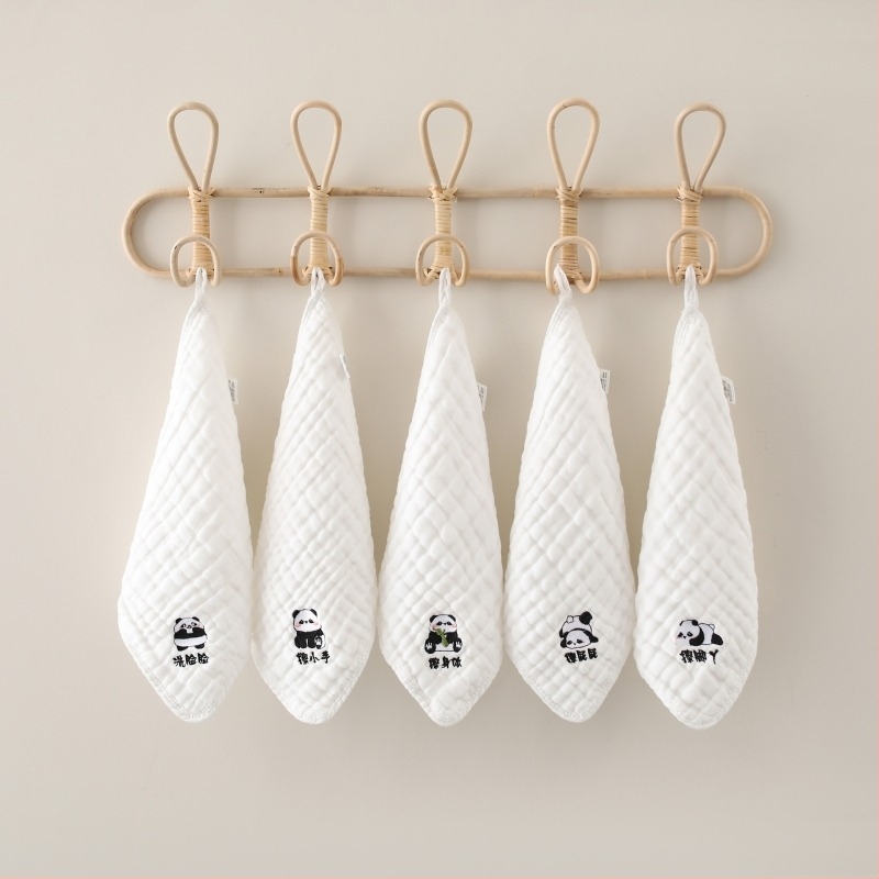 Prosop de față pentru bebeluți din bumbac pur, tifon cu șase straturi — absorbție ridicată, model desen animat, Jay Lion Bibi