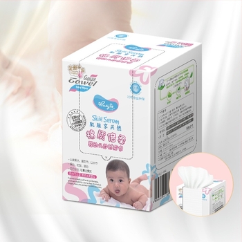 Prosoape din tifon pentru bebeluși, uscat și ud, moi din bumbac tifon, fire 32s, țesătură simplă, 80 buc