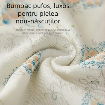 Granular Bear Prosop de față pentru bebeluși din gază de bumbac, fir împletit (combed yarn), 40 g, absorbție 5–10 s