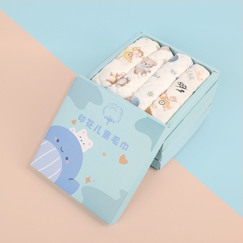 Set de prosoape din bumbac pentru bebeluți în cutie cadou, 40 bucăți, 110 g