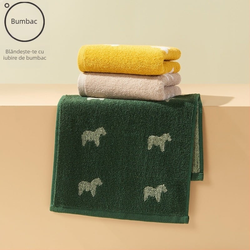 Prosop Jacquard pentru copii, bumbac 100%, 32s, 50 g, absorbant și moale