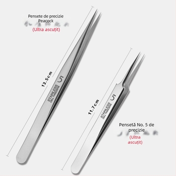 Set instrumente extragere coșuri – oțel inoxidabil, vârfuri ultra-ascuțite, îndepărtare comedoane, Daisy, durată de valabilitate 2 ani