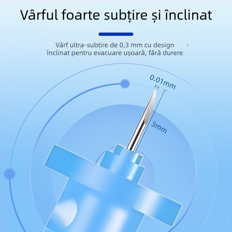 Needle pentru extragerea comedoanelor, de unică folosință, din oțel inoxidabil, cod produs z7NAR7rA, marcă Altă