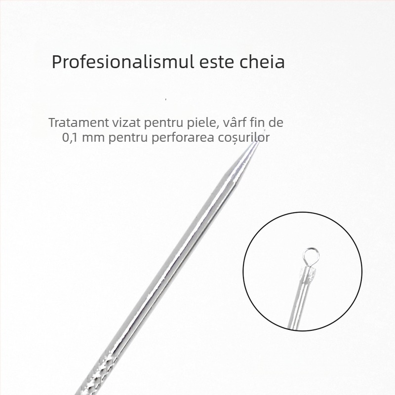 Etude set de 2 ace pentru acnee, din oțel inoxidabil, instrument de curățare facială