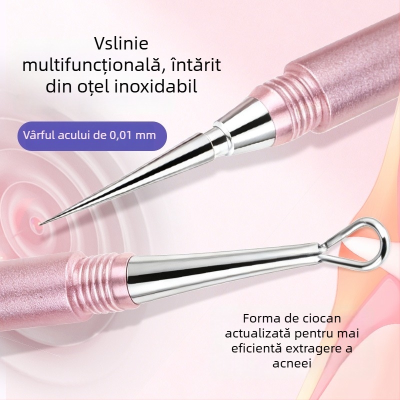 Yiliren Acnee Needle din oțel inoxidabil – Grad medical, de unică folosință, precizie în eliminarea punctelor negre și a coșurilor