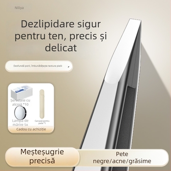 Nilia Clește pentru puncte negre – precizie înaltă, oțel inoxidabil, instrument sigur pentru pori și sprâncene