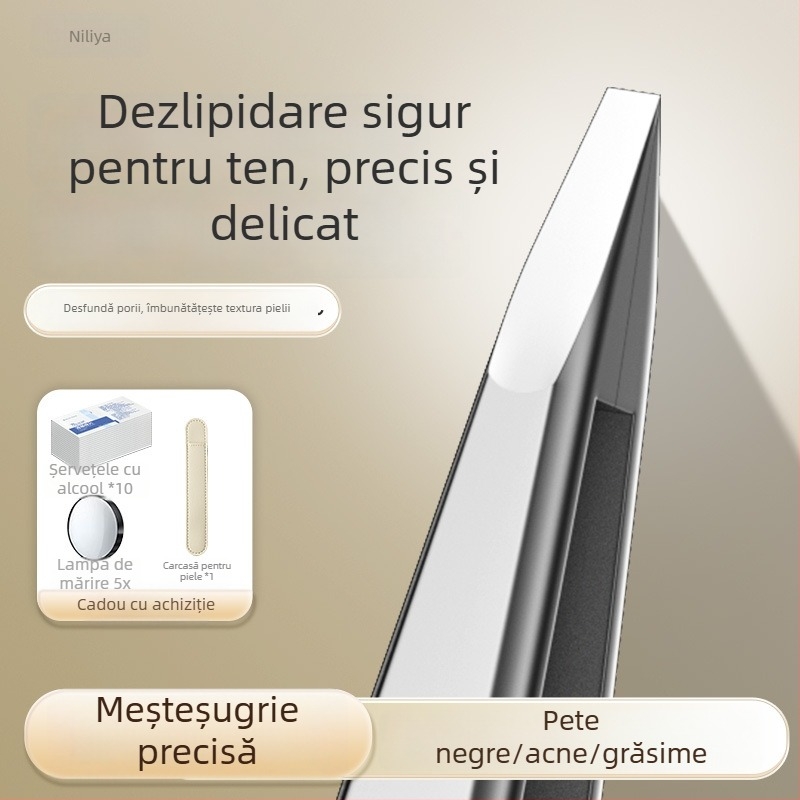 Nilia Clește pentru puncte negre – precizie înaltă, oțel inoxidabil, instrument sigur pentru pori și sprâncene