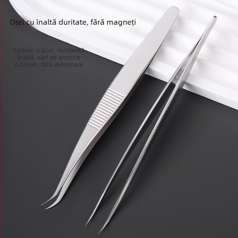 Clește din oțel inoxidabil pentru acnee și puncte negre – marca Medium Tweezers, fără import, destinat utilizării zilnice