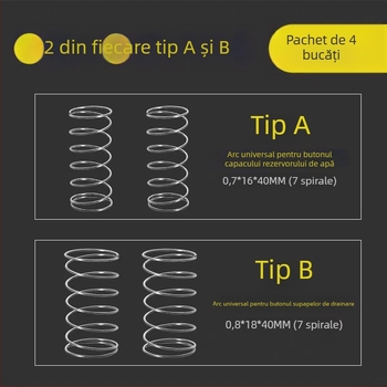 Arc pentru capacul toaletei, din oțel inoxidabil 304, arc de compresie pentru butonul rezervorului, FB-66, Fubang spring