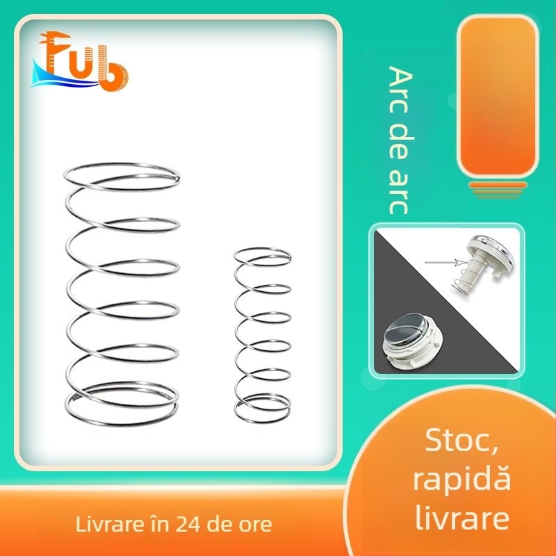 Arc pentru capacul toaletei, din oțel inoxidabil 304, arc de compresie pentru butonul rezervorului, FB-66, Fubang spring