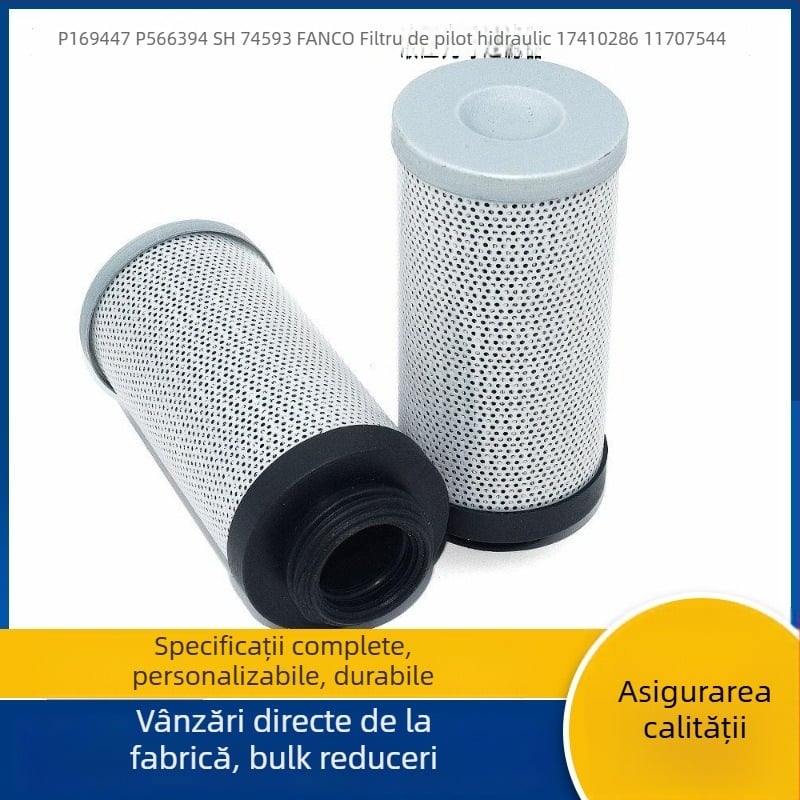 Element filtrant hidraulic pilot pentru Volvo dump truck – Qiao qing; capacitate mare de poluanți; murdărire ridicată; material de filtrare.