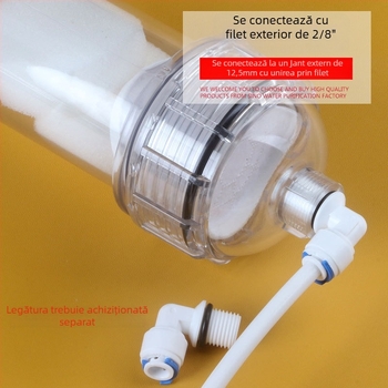 Carcasă transparentă T33 pentru membrană pentru filtrare DIY – accesoriu din plastic pentru purificarea apei în acvariu