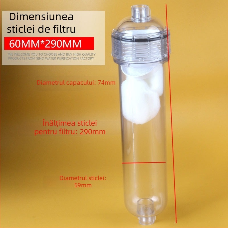 Carcasă transparentă T33 pentru membrană pentru filtrare DIY – accesoriu din plastic pentru purificarea apei în acvariu