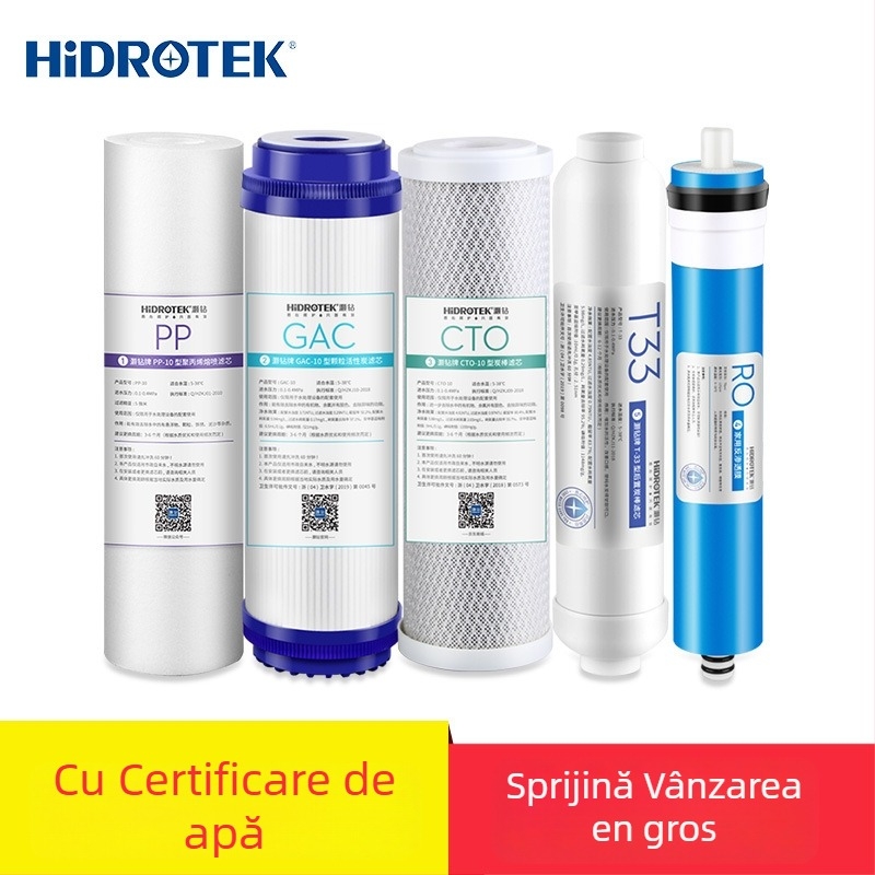 Element filtru pentru purificator de apă, PP bumbac, filtrare, filtrare fizică, HIDROTEK/Diamond