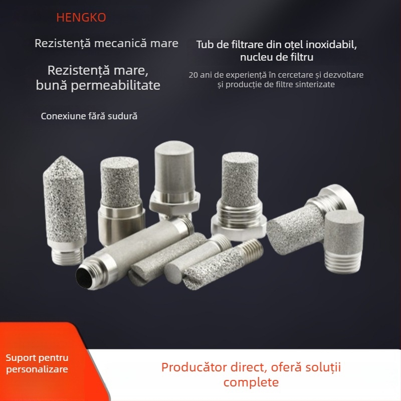 Element filtrant din oțel inoxidabil 316L poros sinterizat - rezistență la temperaturi înalte, rezistență la coroziune, porozitate 15-45%, rezistență la presiune 3-5 MPa