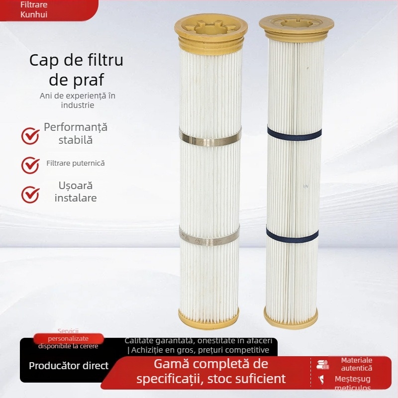 Element filtrant din fibră de poliester pentru praf, rezistent la foc, rezistent la temperaturi înalte, impermeabil și antistat, material de filtrare