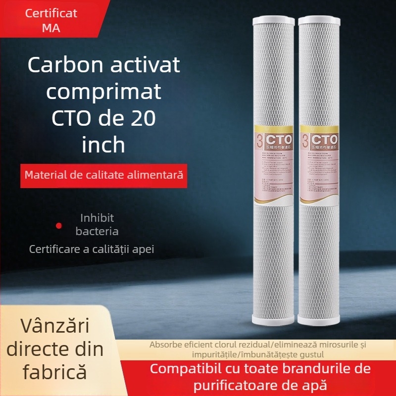 Lige CTO filtru din carbon activ pentru purificator de apă — element filtrant pentru utilizare comercială