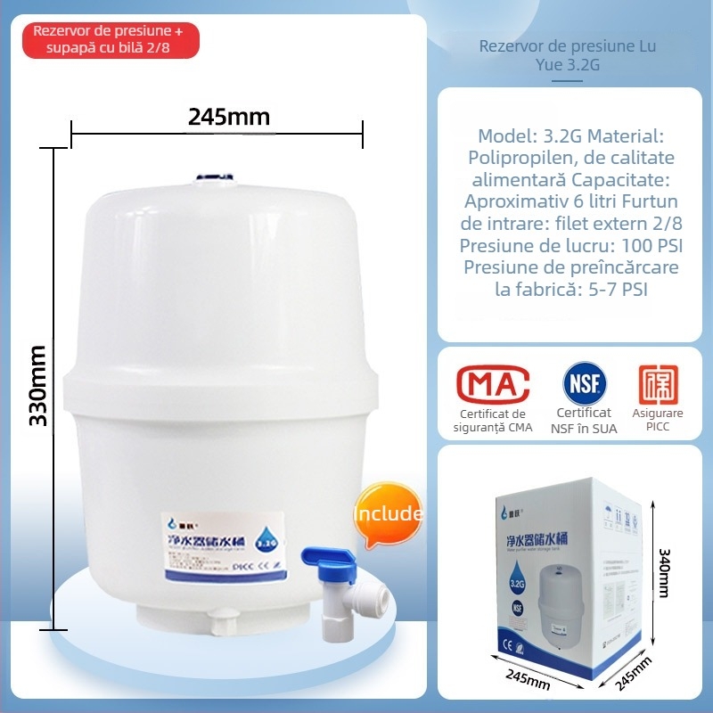 Purificator de apă cu element filtrant, Lu Yue, modelul 3.2G6G, dispenser pentru apă potabilă directă