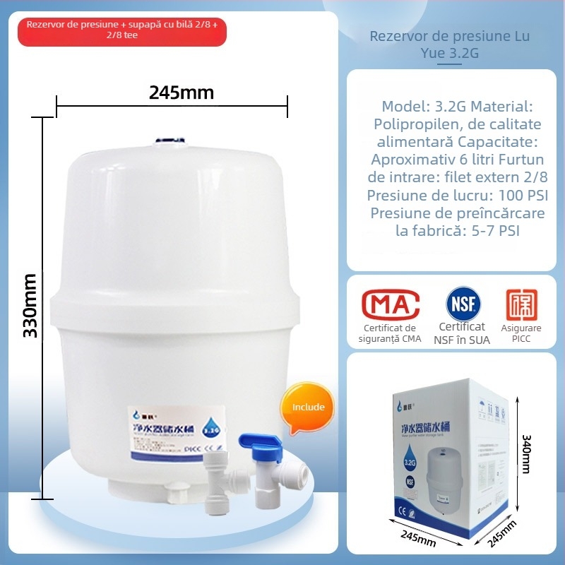 Purificator de apă cu element filtrant, Lu Yue, modelul 3.2G6G, dispenser pentru apă potabilă directă