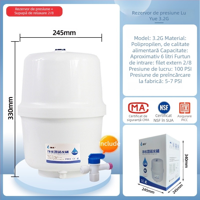 Purificator de apă cu element filtrant, Lu Yue, modelul 3.2G6G, dispenser pentru apă potabilă directă