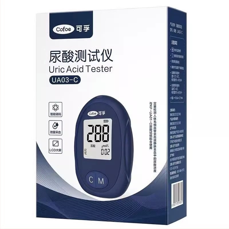 Kefu detector de acid uric – instrument de testare pentru uz casnic cu 25 benzi de test, origine Hunan