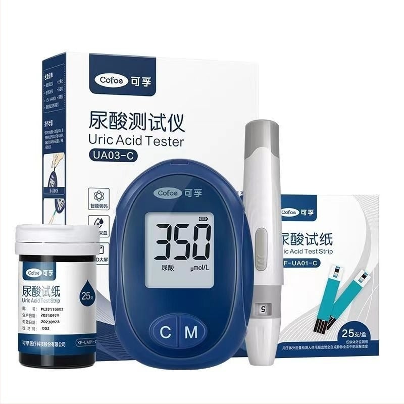 Kefu detector de acid uric – instrument de testare pentru uz casnic cu 25 benzi de test, origine Hunan