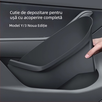 Cutie de depozitare pentru bord Tesla Model Y/3 — Plastic, Impermeabil, Rezistentă la presiune, Cu mâner