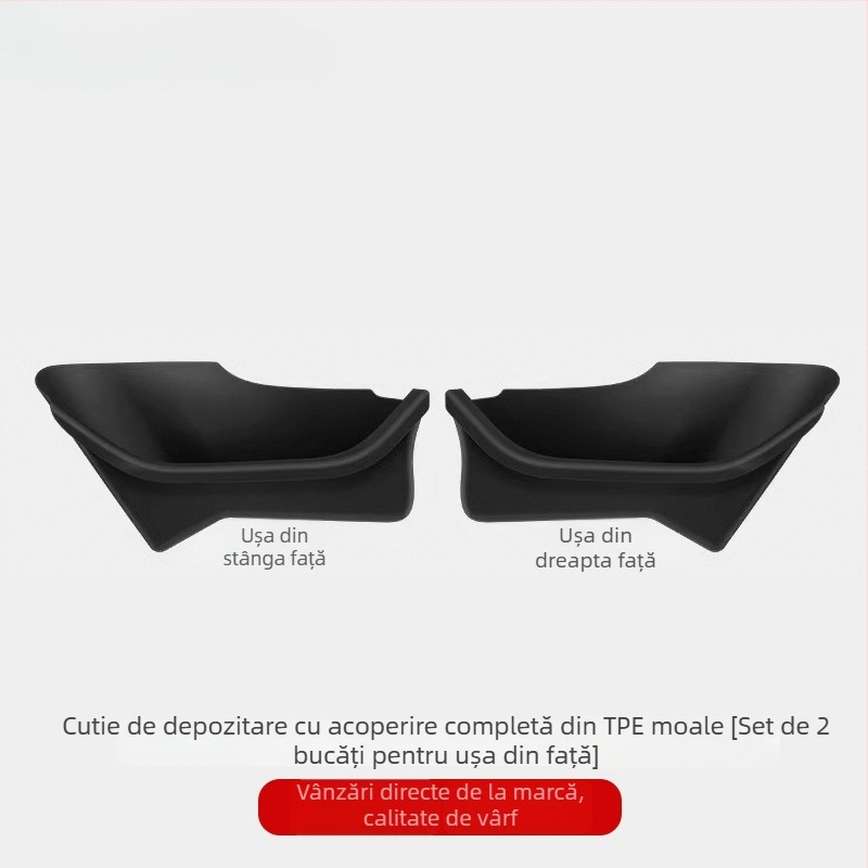 Cutie de depozitare pentru bord Tesla Model Y/3 — Plastic, Impermeabil, Rezistentă la presiune, Cu mâner