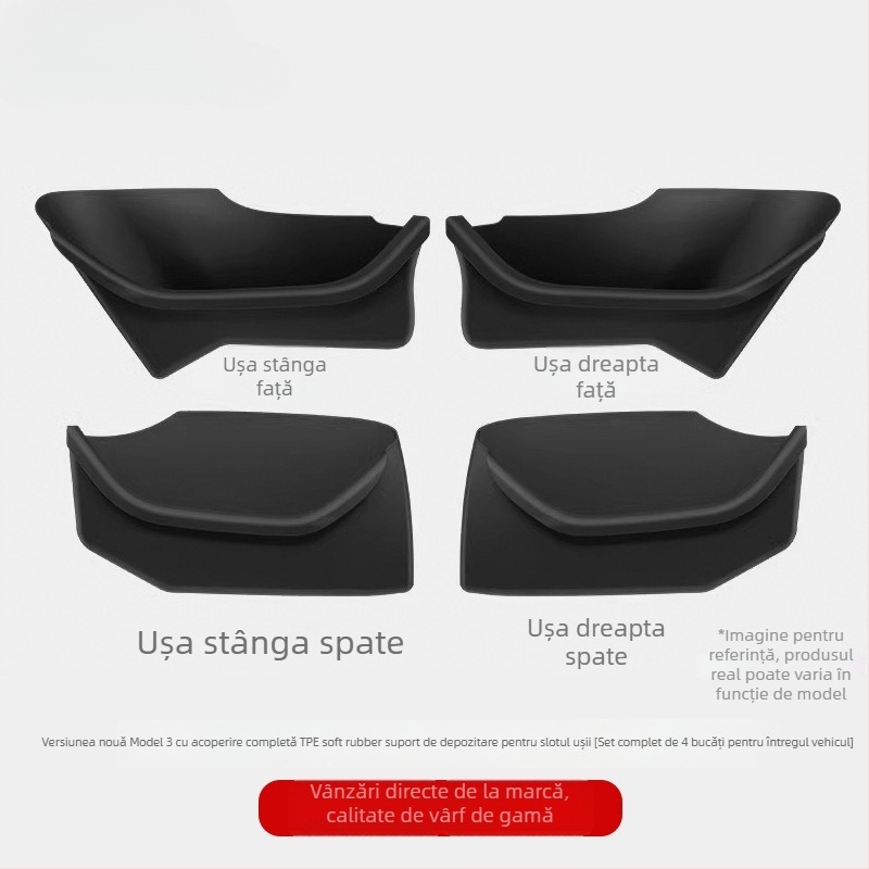 Cutie de depozitare pentru bord Tesla Model Y/3 — Plastic, Impermeabil, Rezistentă la presiune, Cu mâner