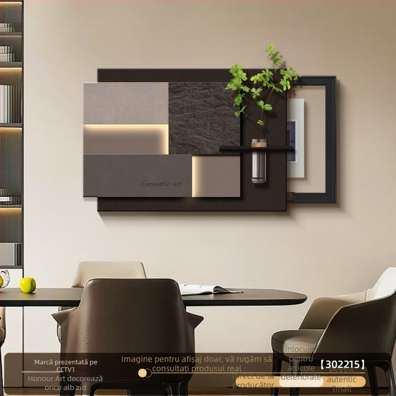 Tablou decorativ pentru cutia de contoare, cadru din aliaj de aluminiu, imprimare Inkjet pe nucleu cristal, stil medieval