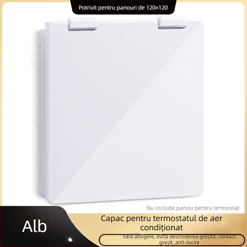 Capac protector pentru panoul de control al climatizării centrale; pentru cutia întrerupătorului și termostat — protecție împotriva atingerii accidentale, rezistent la stropi pentru baie