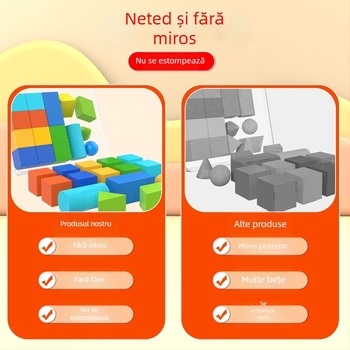 Set de materiale didactice din lemn pentru clasa I și II – Tangram, bețișoare de numărare, model de ceas, cutie de învățare, volumul 1–2 (marca Youcai)