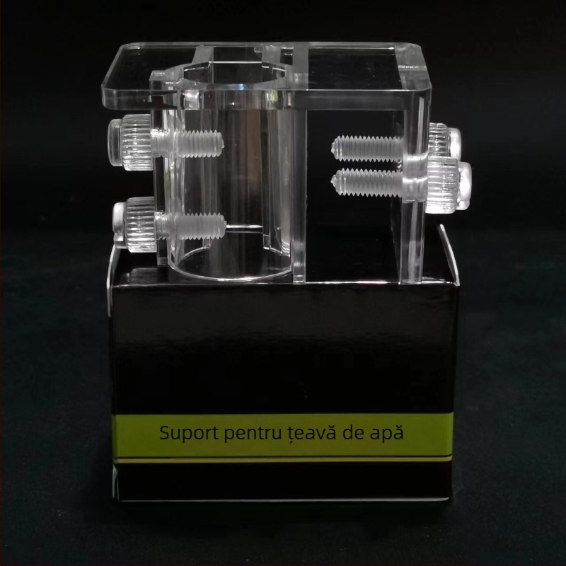 Suport acrilic pentru țevi de intrare/ieșire în acvariu – clips pentru țeavă de alimentare, Mu Fan, echipament acvariu