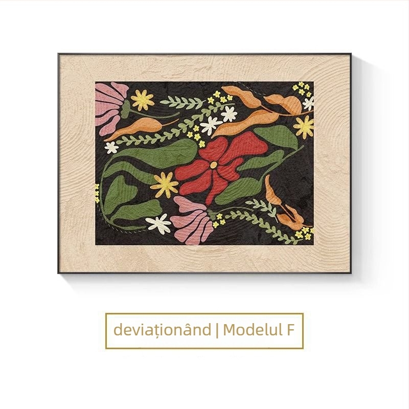 Tablou decorativ pentru cutia de contoare în stil nordic, încadrat pentru agățare, imprimare inkjet pe cadru PS cu film de cristal, un set de două rame pentru spațiul cutiei de contoare