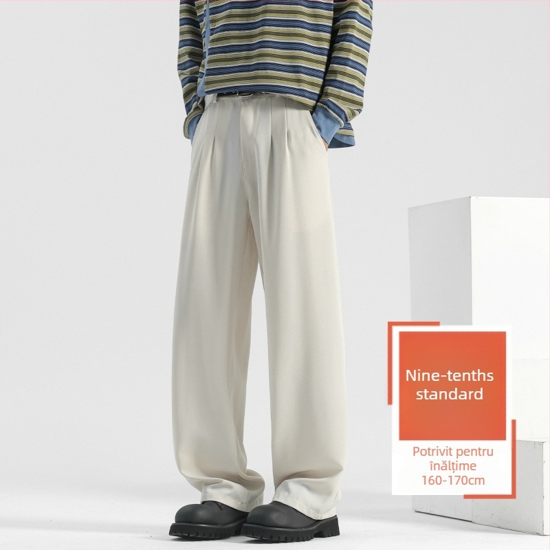 Pantaloni casual pentru bărbați, cu fleece pe căptuire, croială dreaptă, talie medie, închidere cu nasture, material poliester