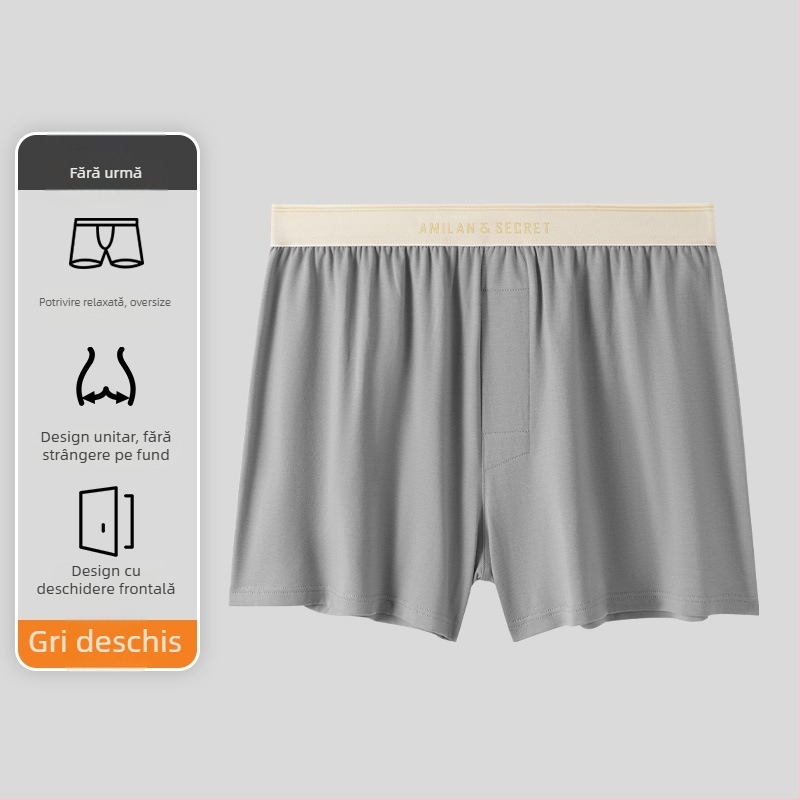 Pantaloni scurți de pijama din bumbac pentru bărbați, fără cusături, respirabili, uscare rapidă, talie medie