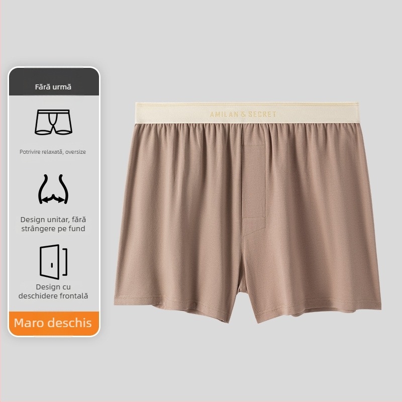 Pantaloni scurți de pijama din bumbac pentru bărbați, fără cusături, respirabili, uscare rapidă, talie medie