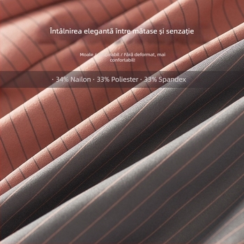 Boxeri pentru bărbați din nailon, talie medie, model: dungi/karo, tricotat