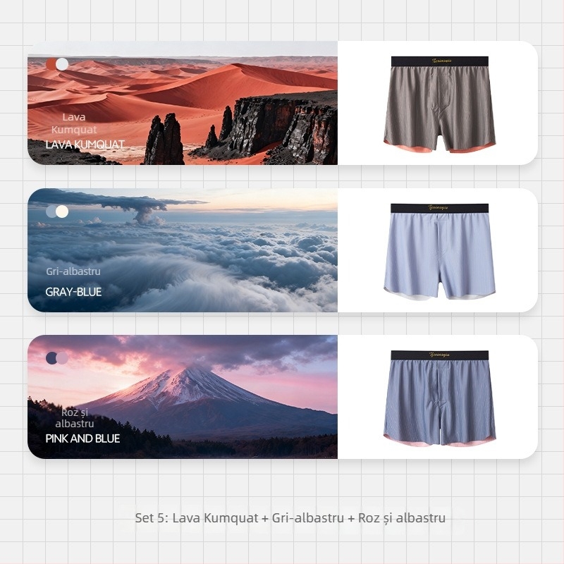 Boxeri pentru bărbați din nailon, talie medie, model: dungi/karo, tricotat