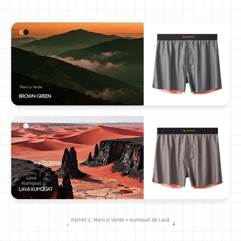 Boxeri pentru bărbați din nailon, talie medie, model: dungi/karo, tricotat